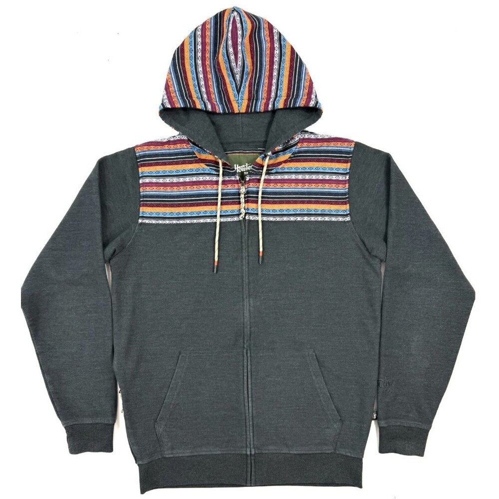 Howler Brothers Shaman Jacquard Aztec Hoodie Jacket Mens Size Small Full Zip